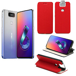 Xeptio Asus Zenfone 6 ZS630KL Etui coque rouge pochette Slim