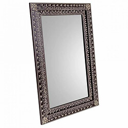 Avis Miroir mural Alexandra House Living Blanc Marron Bois MDF 1 x 62 x 42 cm