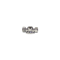 Selection Brico-Travo Applique laiton chrome double avec ecrou pour collet battu