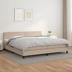 Maison Chic Lit Adulte - Lit simple Lit à sommier tapissier avec matelas moelleux - Meuble de Chambre - Cappuccino 200x200 cm -MN34609