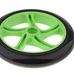 2 Pcs Sport Scooter Wheel Pro Kick Scooter Pneu Arrière Avant 180mm Noir Vert pas cher