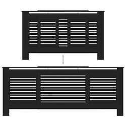 Acheter vidaXL Cache-radiateur MDF Noir 205 cm