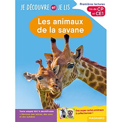 Les animaux de la savane : premières lectures, fin de CP et CE1