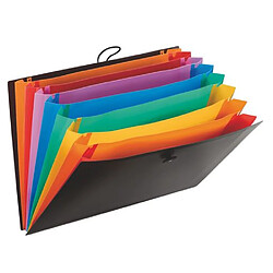 Acheter Trieur plastique Viquel Rainbow à soufflet 8 divisions noir