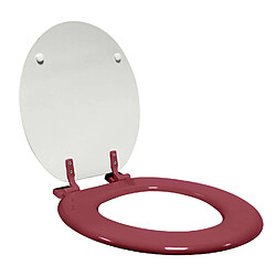 Avis Douceur D'Interieur Abattant et tapis WC Pasadera - Blanc et rose