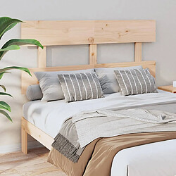 Maison Chic Tête de lit scandinave,Meuble de chambre 124x3x81 cm Bois massif de pin -MN90188