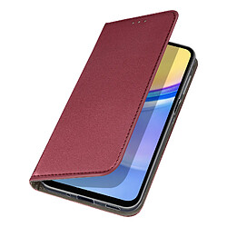 Avizar Étui pour Samsung Galaxy A16 Clapet Porte-carte Magnétique Bordeaux