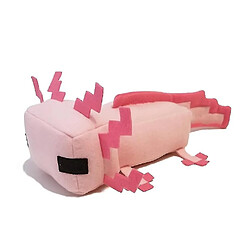 Universal 30 cm minecraft axolotl peluche rose et bleu minecraft sigle collection