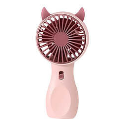 Avizar Mini Ventilateur Portatif Kawaii Silencieux et Rechargeable Rose Champagne