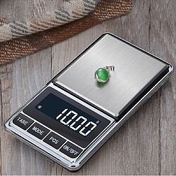 Universal Balance électronique portable 100g/0,01g Balance numérique de poche de précision Balance diamantaire Balance de cuisine(Argent)