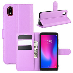 Etui en PU litchi violet pour votre ZTE Blade A3 (2020)