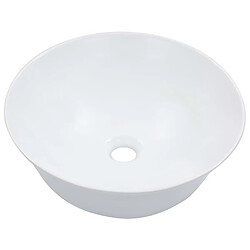 vidaXL Lavabo 41x12,5 cm Céramique Blanc