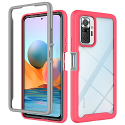 Coque en TPU hybride rose foncé pour votre Xiaomi Redmi Note 10 Pro/Note 10 Pro Max