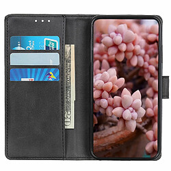 Etui en PU texture, antichoc avec support pour votre Motorola Moto E22 4G/E22i 4G - noir