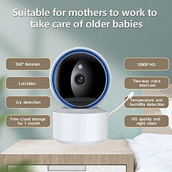 Acheter Babyphone Camera HD 1080P Vision Nocturne Audio Bidirectionnel Détection Pleurs YONIS