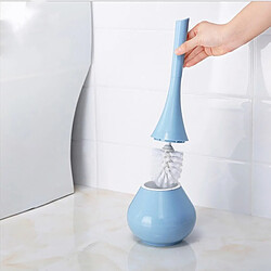 Universal Brosse de toilette portable pour salle de douche en vase Set de brosse d'hygiène de salle de bains européenne créative | Porte-brosse de toilette