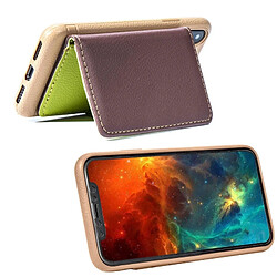 Avis Wewoo Coque Housse en cuir magnétique pour iPhone X, avec porte-monnaie & & cadre photo marron