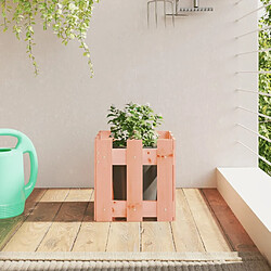 Maison Chic Jardinière,Bac à fleurs - pot de fleur avec design de clôture 30x30x30 cm Douglas massif -GKD48049