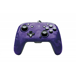 Manette audio Nintendo Switch PDP Faceoff Deluxe+ Violet Camouflage