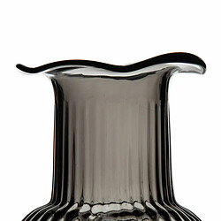 BigBuy Home Vase Gris verre 11,8 x 11,8 x 19 cm