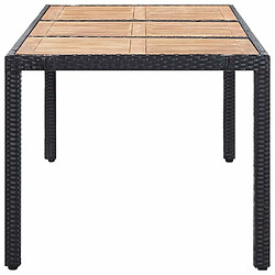 Acheter Maison Chic Mobilier à dîner 9 pcs de jardin avec coussins - Ensemble table et chaises d'extérieur - Salon/Mobilier de jardin classique Résine tressée Noir -MN31701