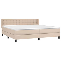 Avis Maison Chic Lit Adulte - Lit simple Lit à sommier tapissier avec matelas moelleux - Meuble de Chambre - Cappuccino 200x200 cm -MN87874