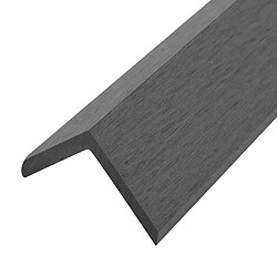 Avis vidaXL Cornière de terrasse 5 pcs WPC 170 cm Gris