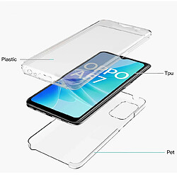 Htdmobiles Coque pour Oppo A77 5G / A57 4G / 5G / A57s / Realme Narzo 50 5G - housse etui silicone gel fine 360 integrale (avant et arriere) + film ecran - TRANSPARENT