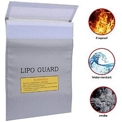 Lipo Guard Fire Bag Sac Lipo, 23 cm x 18 cm x batteries lipo, couleur argent RC