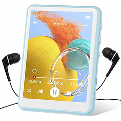 Vendos85 Lecteur MP3 de 2,4 pouce 64 go Bluetooth 5.0 bleu