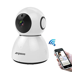 Wewoo Caméra IP IP 1080p HD WiFi, détection de mouvement & vision nocturne infrarouge & carte TF max. 64 Go blanc