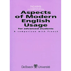 Aspects of modern English usage for advanced students : a comparison with French - Occasion