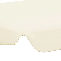 Acheter vidaXL Toit de rechange de balançoire crème 150/130x105/70 cm