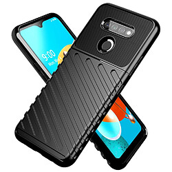 Coque en TPU texture sergé souple noir pour votre LG K51/Q51