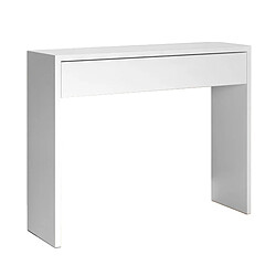 Console Alexandra House Living Blanc Bois MDP 100 x 75 x 30 cm 1 tiroir