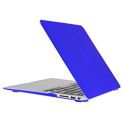 Avis Wewoo Housse Étui bleu foncé pour Macbook Air 13,3 pouces 3 en 1 givré Hard Shell de protection en plastique avec Keyboard Guard & Port prise de poussière