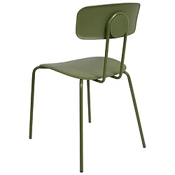 Beliani Chaise de salle à manger Set de 2 Vert SIBLEY pas cher