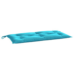 Maison Chic Coussin Confort | pouf | Coussin de banc de jardin turquoise 100x50x7 cm tissu oxford -GKD94313