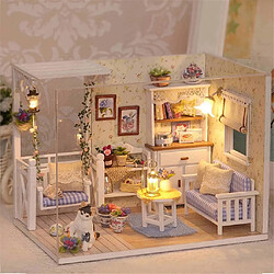 Poupée miniature bricolage 3D en bois Maison Meubles Fleur Artisanat Jouet Chambre Décore Cadeau