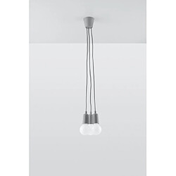 Acheter Luminaire Center Suspension DIEGO PVC gris 3 ampoules