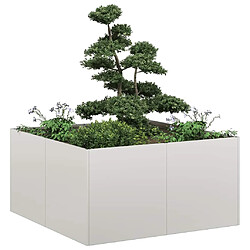 vidaXL Jardinière 80x80x40 cm acier inoxydable