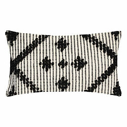 Coussin Déco Effet 3D Safari 38x58cm Noir & Blanc