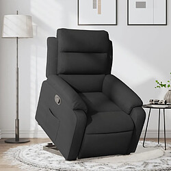 Maison Chic Fauteuil Relax pour salon, Fauteuil inclinable noir tissu -GKD96875