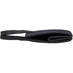 Helloshop26 Panier sac à bûches de bois en feutre 2 poignées pliable porte revues 43 cm anthracite 13_0002412