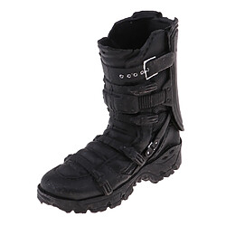 Avis 1/6 Hommes Chaussures Bottes Noires Accessoires pour 12'' Corps de Figure d'Action