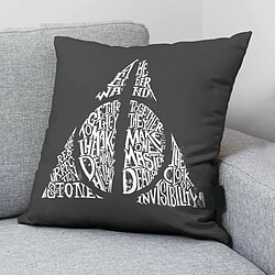 Housse de coussin Harry Potter Dealthy Hallows Noir 50 x 50 cm