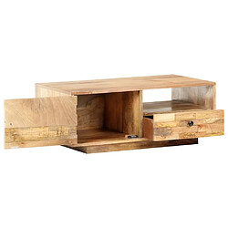 Maison Chic Table basse,Table Console Table d'appoint, Table pour salon 90x50x35 cm Bois solide de manguier -MN22288