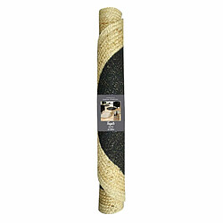 Avis Paris Prix Tapis Déco Rond en Jute Mario 120cm Noir & Or