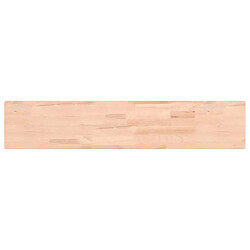 Maison Chic Étagère murale flottante,Etagère de rangement 100x20x4 cm bois massif de hêtre -MN89171