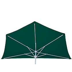 Decoshop26 Parasol demi-rond pour balcon uv 50+ polyester/aluminium 3kg 270 cm vert sans pied 04_0007903 pas cher